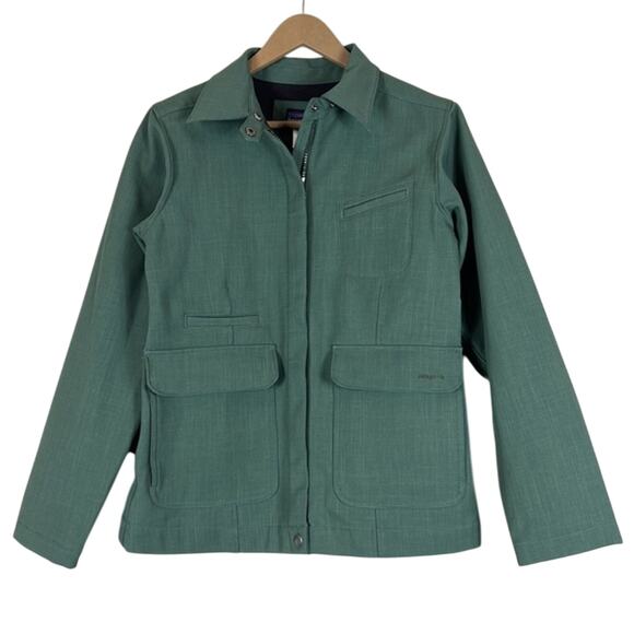 Patagonia Jackets & Blazers - Patagonia Jacket Womens S Eucalyptus Green Fremont Utility Windproof Gorpocore